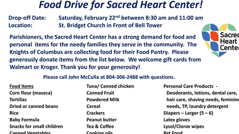 February Food Drive