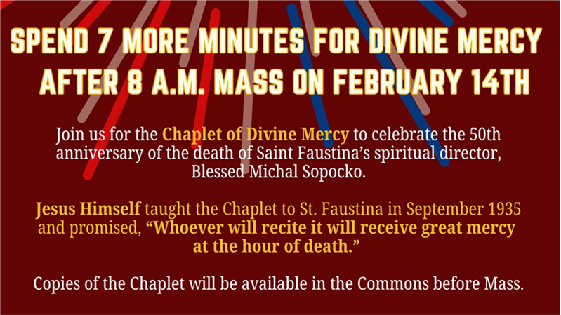 2/14: Divine Mercy Chaplet