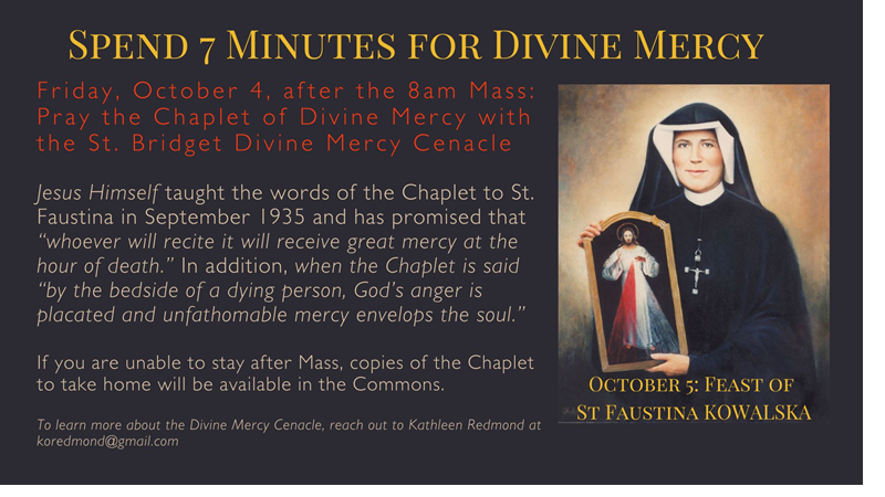 Oct. 4 Divine Mercy Chaplet