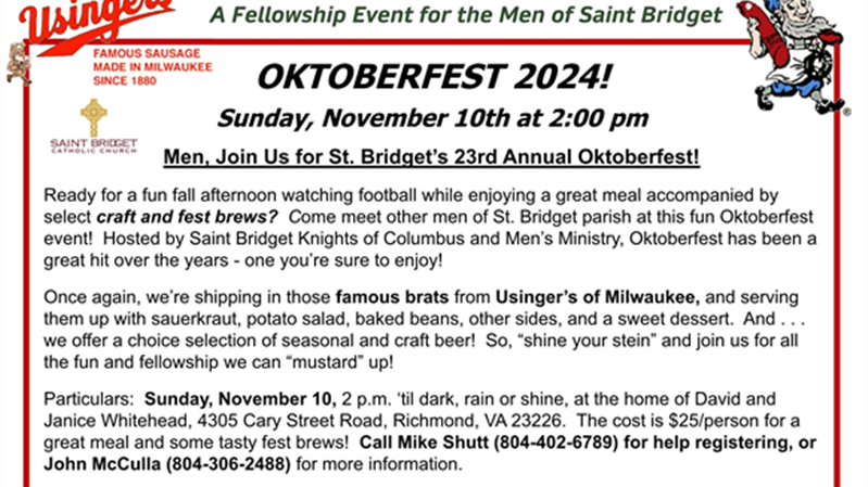 KoC &amp; Men&#39;s Ministry Oktoberfest