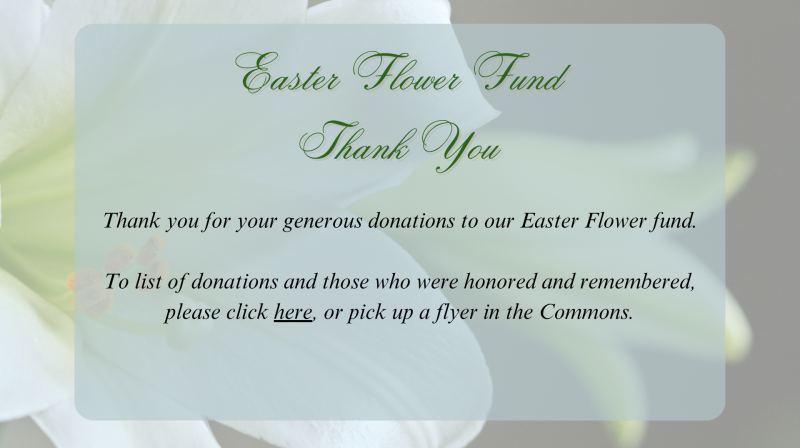 Easter Flowers Thank You