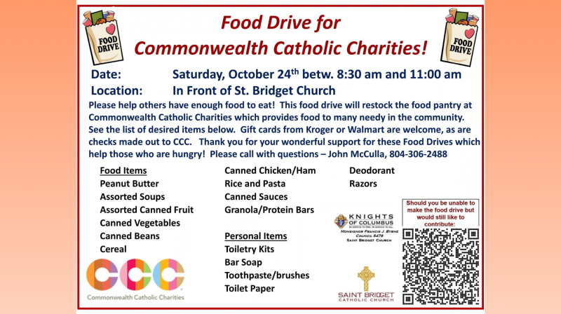October 2026 Food Drive