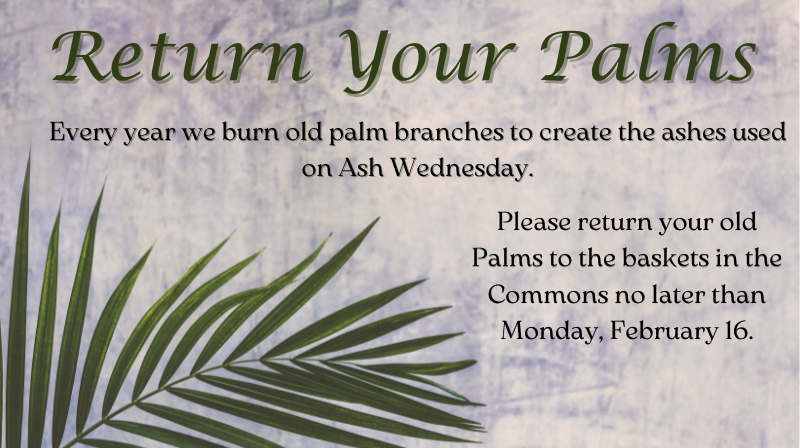 2026 Return Your Palms