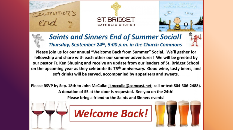 September 2026 Sants & Sinners